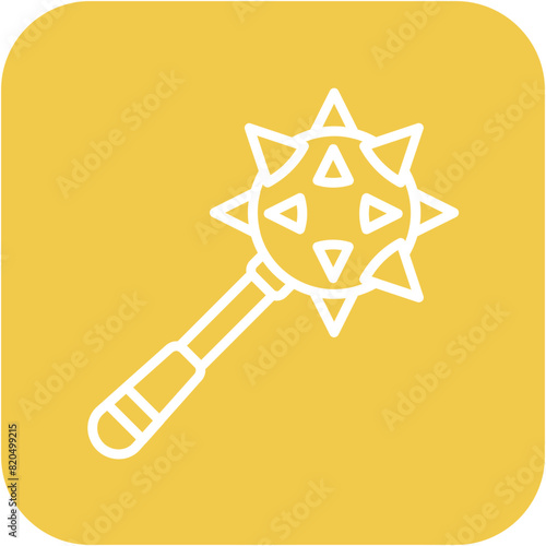 Mace vector icon. Can be used for Shooting iconset.