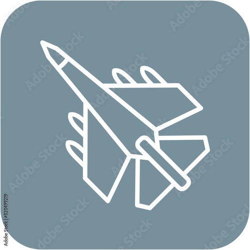Jet vector icon. Can be used for Shooting iconset.