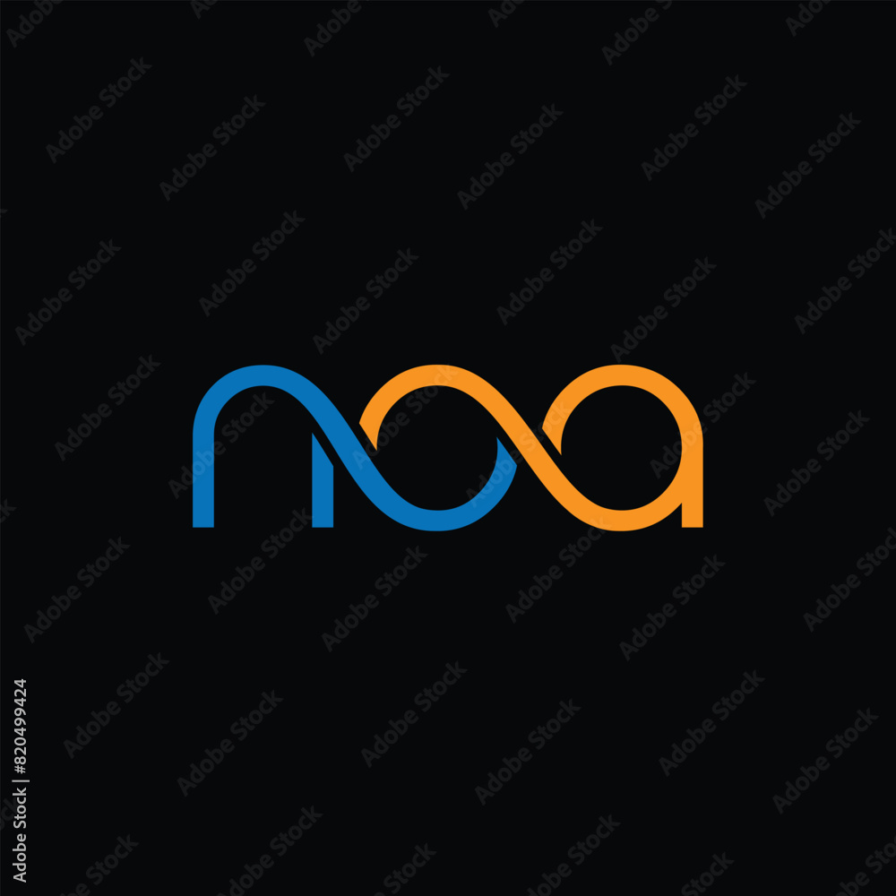 NOA logo and brand identity Stock Vector | Adobe Stock