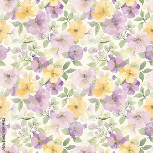 Floral variety color, form natural, seamless fabric pattern.