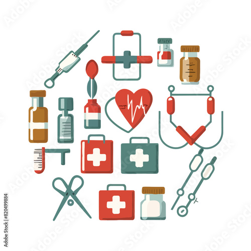 vector medical medicines tools icons nutritional, dentistry, cardiology, surgery, nanotechnology
