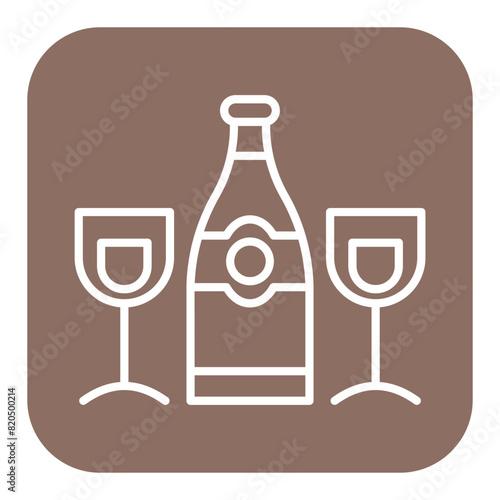 Free Wine vector icon. Can be used for Coworking Space iconset.