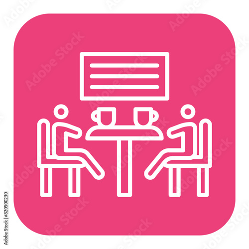 Meeting Space vector icon. Can be used for Coworking Space iconset.