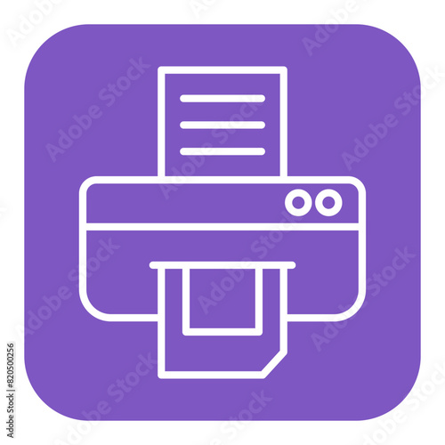 Printing Service vector icon. Can be used for Coworking Space iconset.