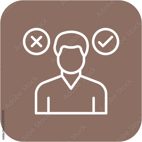 Decision Making vector icon. Can be used for Compliance And Regulation iconset.