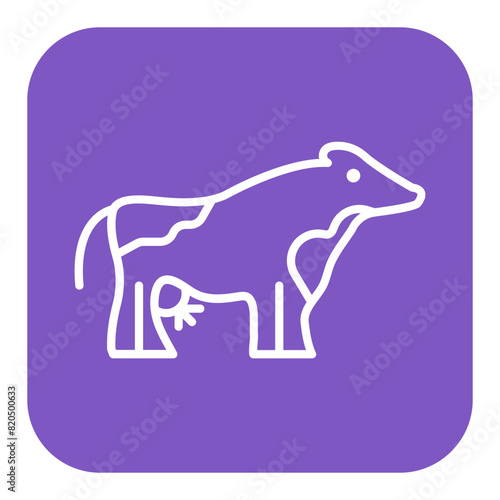 Cow vector icon. Can be used for Agriculture iconset.