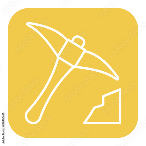 Pickaxe vector icon. Can be used for Agriculture iconset.