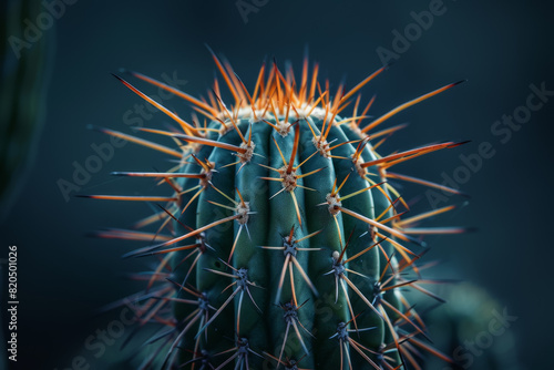 A cactus with many spines and a red tip