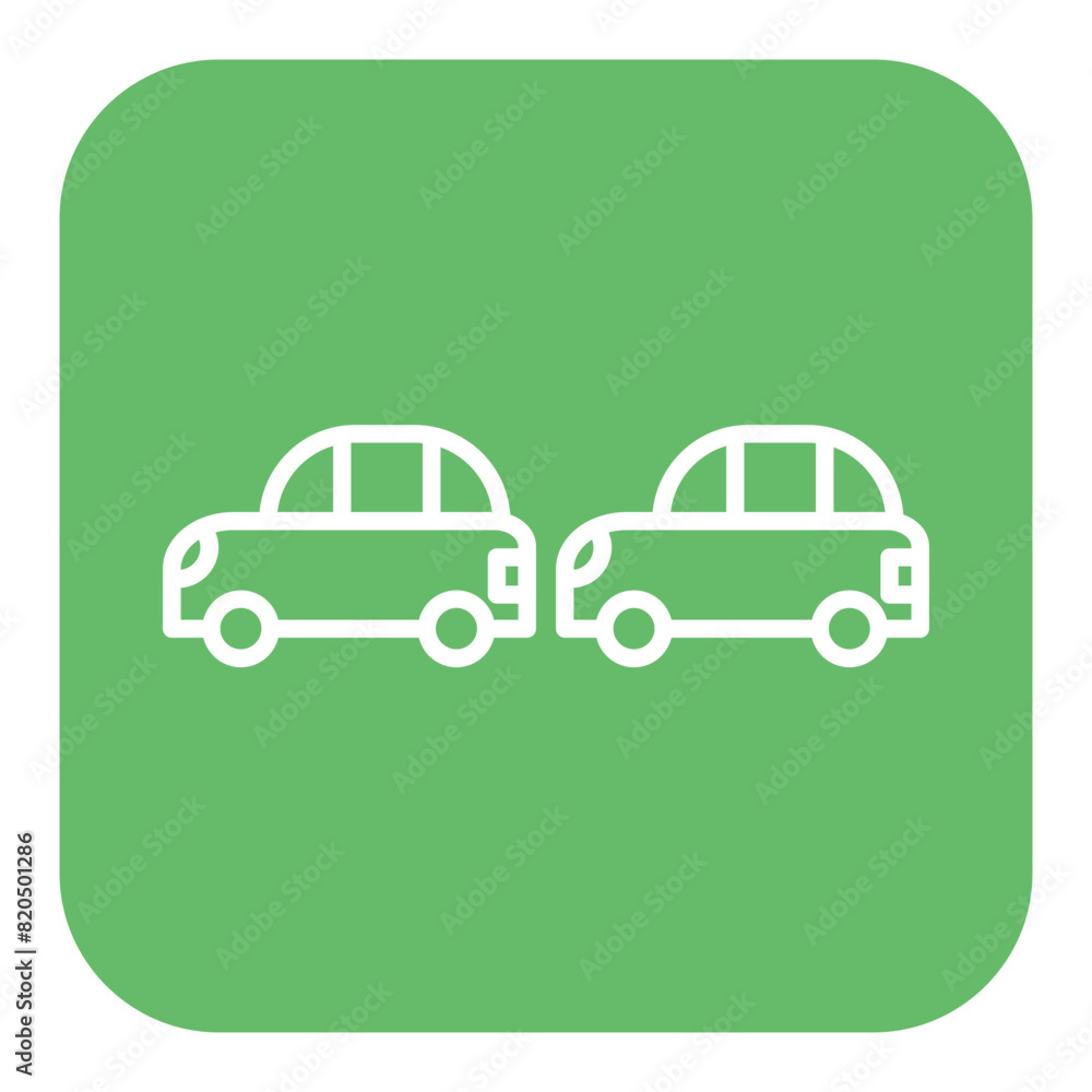Following Car vector icon. Can be used for Crime Investigation iconset.