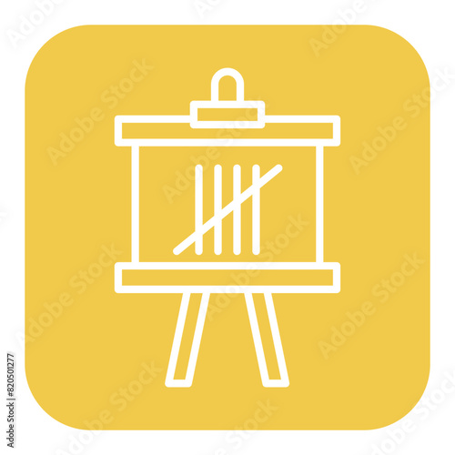 Canvasing vector icon. Can be used for Crime Investigation iconset.