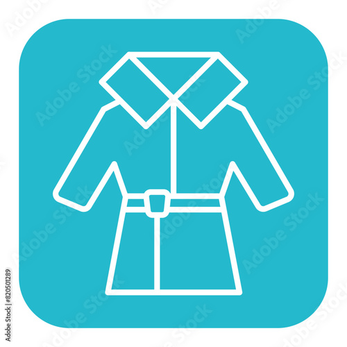 Detective Coat vector icon. Can be used for Crime Investigation iconset.