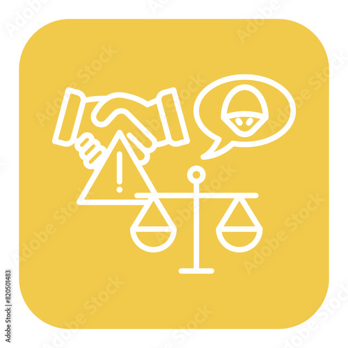 Pretext vector icon. Can be used for Crime Investigation iconset.