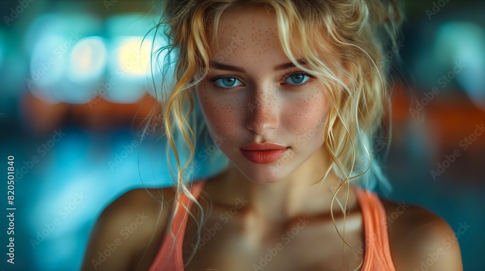 A beautiful blonde woman with blue eyes. A beautiful blonde woman with blue eyes.