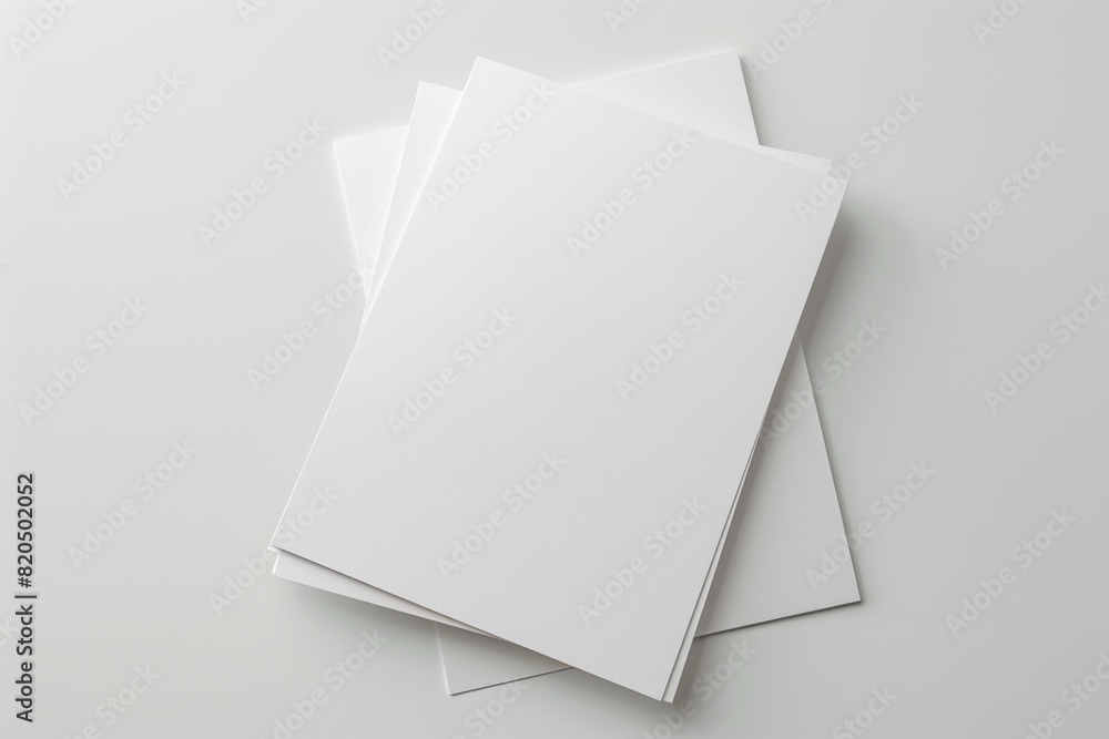 Paper Mockup on Isolated Background created with Generative AI Paper Mockup on Isolated Background created with Generative AI