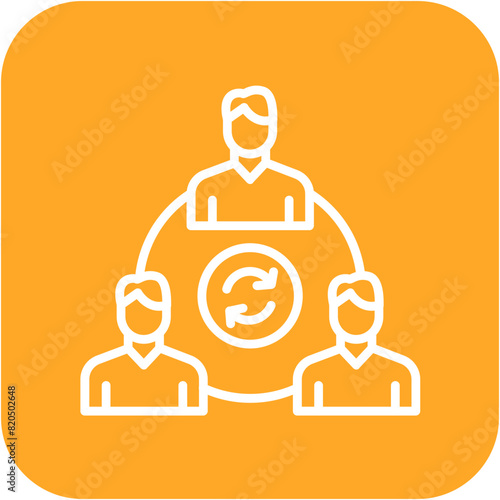 Group Dynamics vector icon. Can be used for Teamwork iconset.