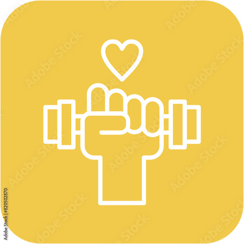 Fitness vector icon. Can be used for Core Values iconset.