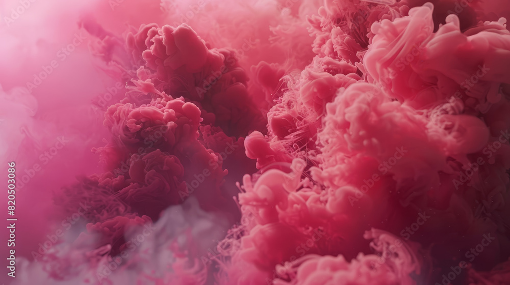 A pink cloud of smoke with a pink background A pink cloud of smoke with a pink background