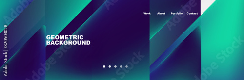 Triangle minimal web site page background design. Vector Illustration For Wallpaper, Banner, Background, Card, Book Illustration, landing page