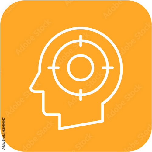 Focus vector icon. Can be used for Personal Growth iconset.