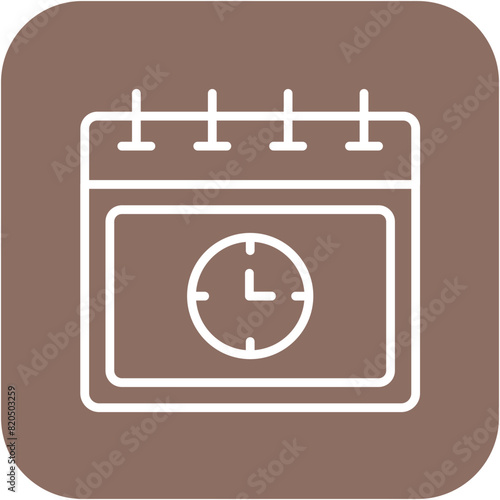 Deadline vector icon. Can be used for Project Assesment iconset.