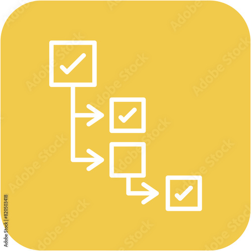 Task Dependency vector icon. Can be used for Project Assesment iconset.