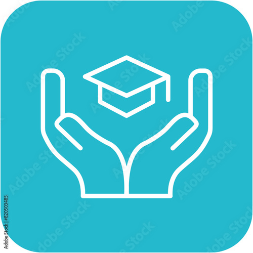 Education Support vector icon. Can be used for Charity iconset.
