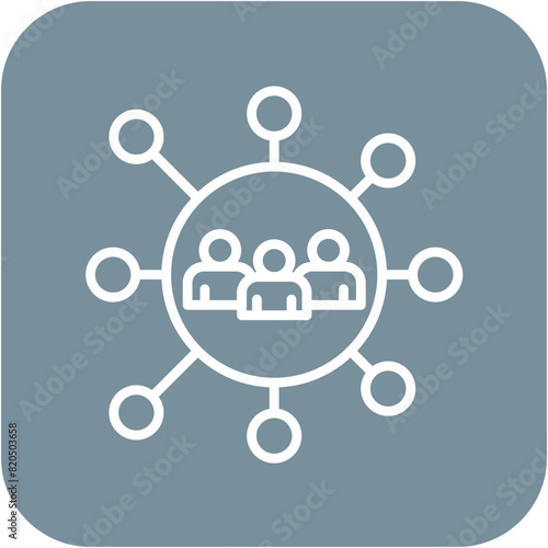 Community Outreach vector icon. Can be used for Charity iconset.