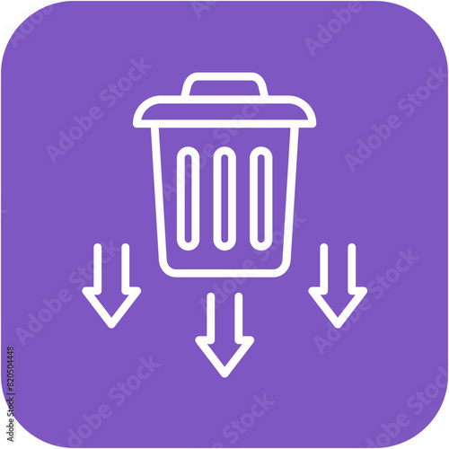 Waste Reduction vector icon. Can be used for Mass Production iconset.