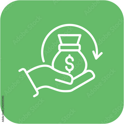 Debt Repayment vector icon. Can be used for Loan iconset.