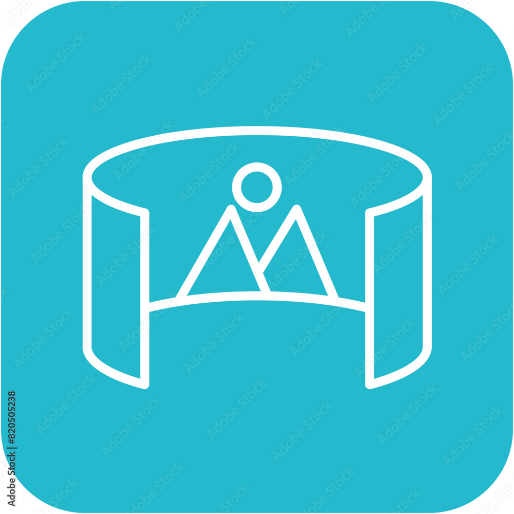 Panaroma View vector icon. Can be used for Business and HR iconset. Panaroma View vector icon. Can be used for Business and HR iconset.
