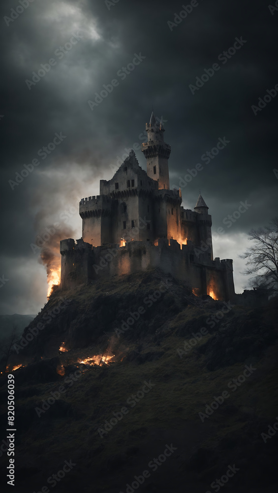 Obraz premium castle in the night