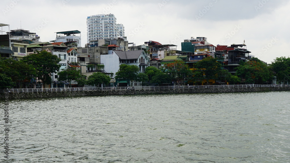 Naklejka premium Landscape of Hanoi's West Lake