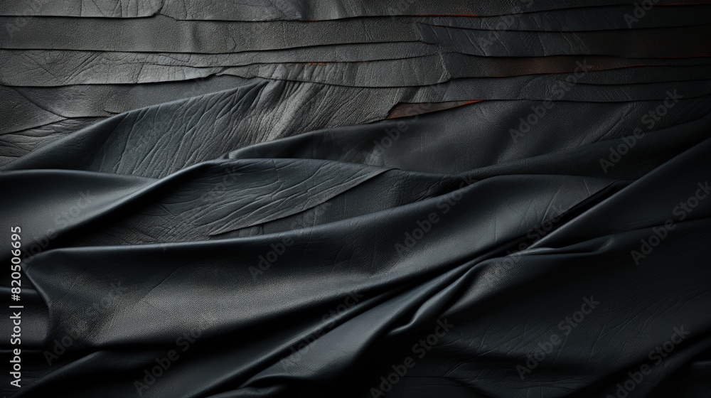Fototapeta premium black leather texture