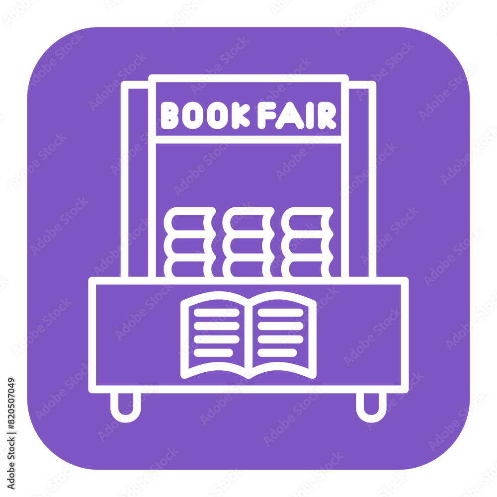 Book Fair vector icon. Can be used for Literature iconset. Book Fair vector icon. Can be used for Literature iconset.