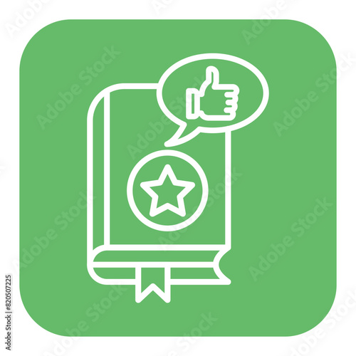 Recommendation vector icon. Can be used for Literature iconset.