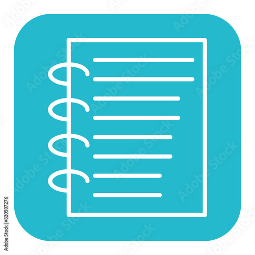 Note vector icon. Can be used for Literature iconset.
