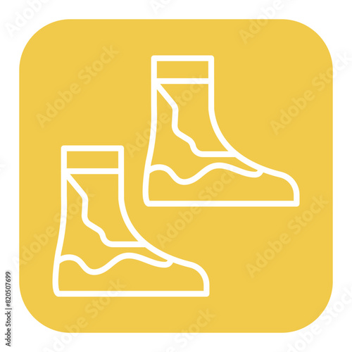 Diving Boots vector icon. Can be used for Vacation and Tourism iconset.