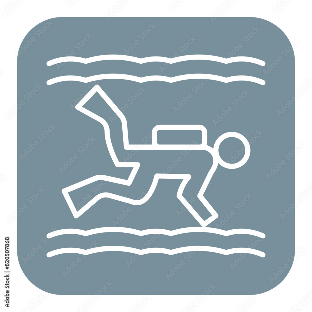 Scuba Diving vector icon. Can be used for Vacation and Tourism iconset. Scuba Diving vector icon. Can be used for Vacation and Tourism iconset.