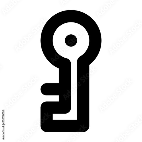 key password lock line icon for ui and website