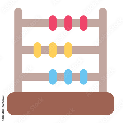 abacus icon for illustration