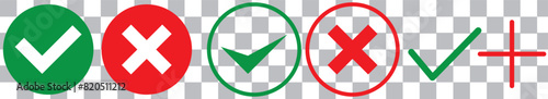Green check mark icon. Check mark vector icon. Checkmark Illustration. Vector symbols set ,green checkmark isolated on white background. Correct vote choise isolated symbol