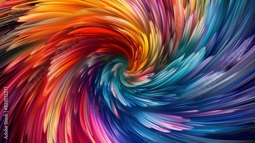: A whirlwind of vibrant hues swirling together, forming an abstract vortex of energy and vitality.