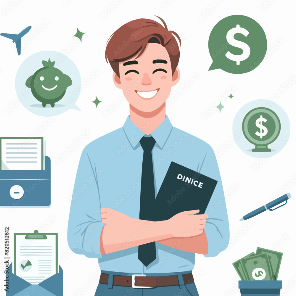 Fototapeta premium Stock market, finance, capital investment ,marketing concept Illustration