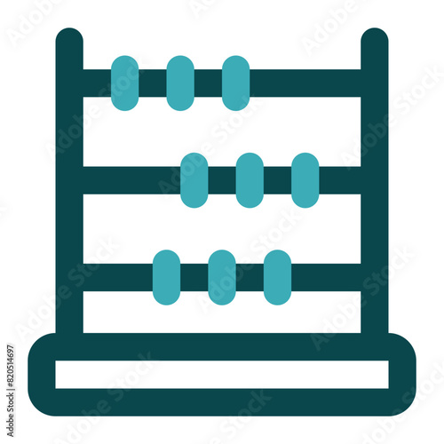 abacus icon for illustration