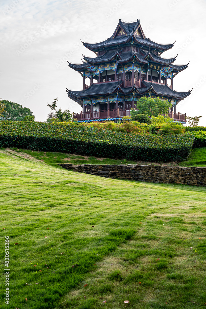 Landscape of Ziyang Lake Urban Park in Wuhan, Hubei, China