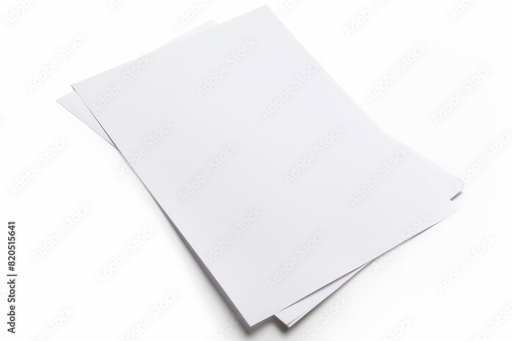 Paper Mockup on Isolated Background created with Generative AI Paper Mockup on Isolated Background created with Generative AI