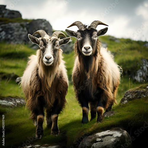 the wild old Irish goats photo