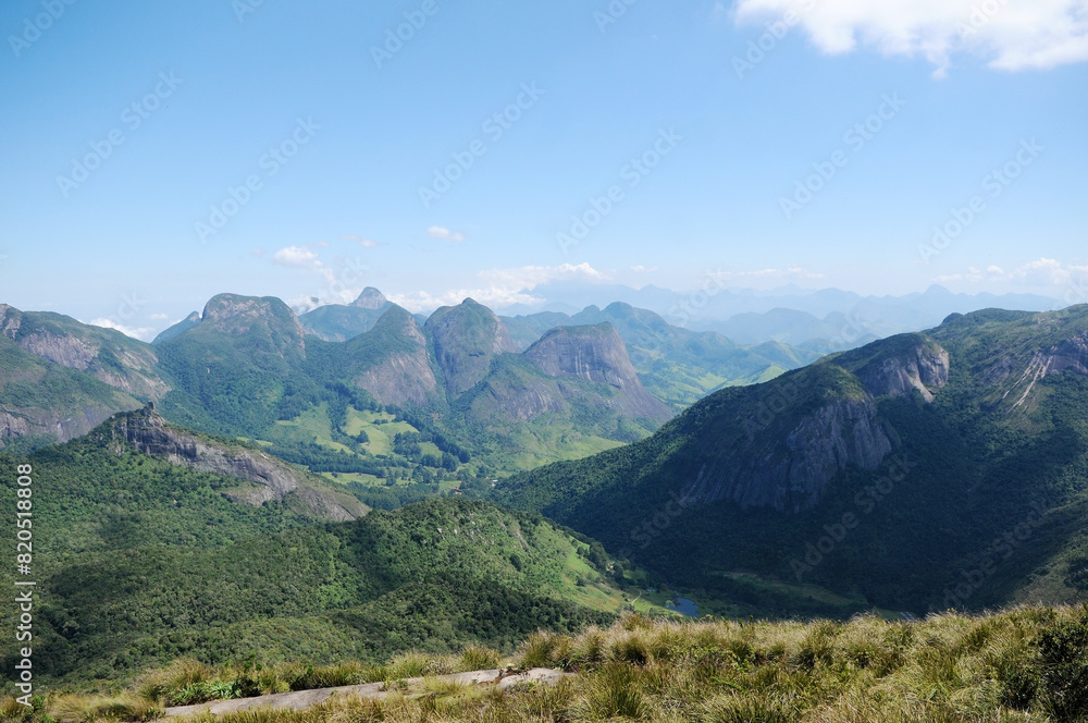 Obraz premium Três Picos State Park.Located in the Serra do Mar, in the mountainous region of the city of Nova Friburgo, in the state of Rio de Janeiro 