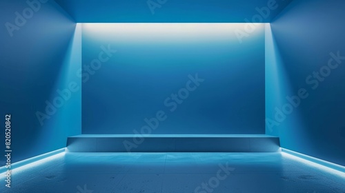 A simple  minimalistic blue background suitable for presentations.  