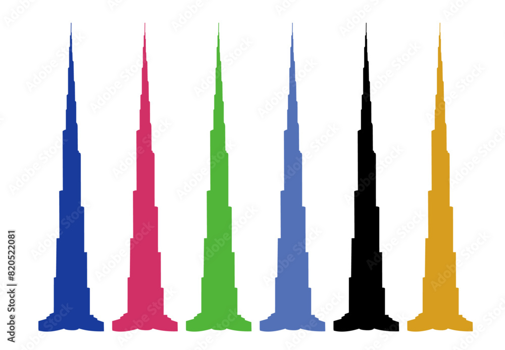 Fototapeta premium Burj Khalifa building sign